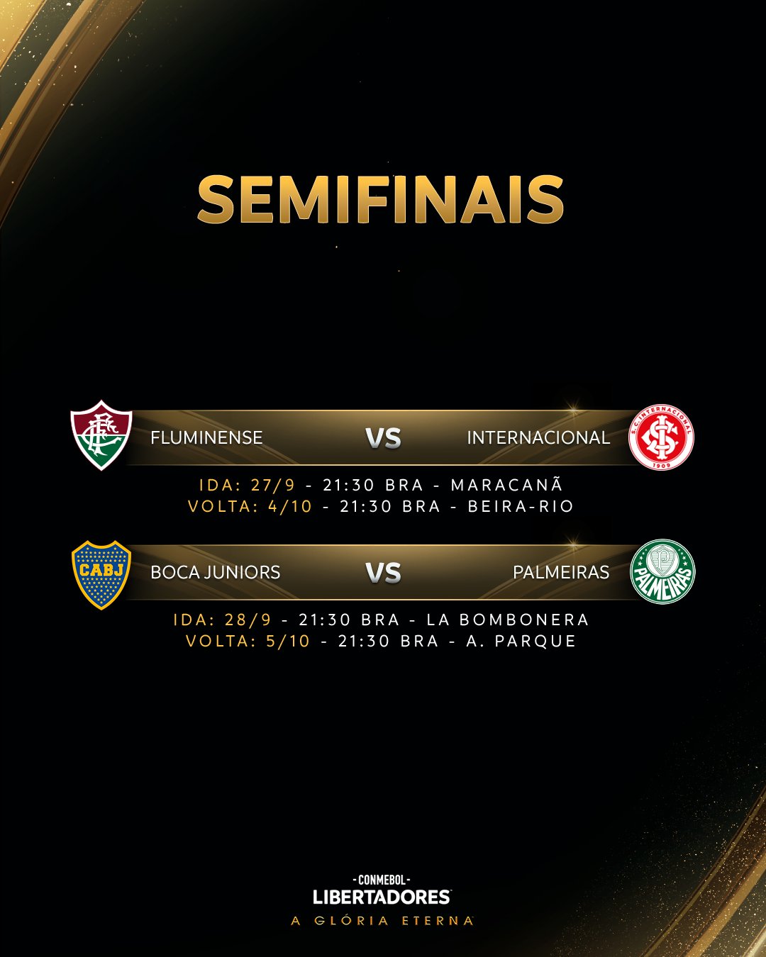 Semifinais da Libertadores 2022: datas e horários dos jogos, libertadores