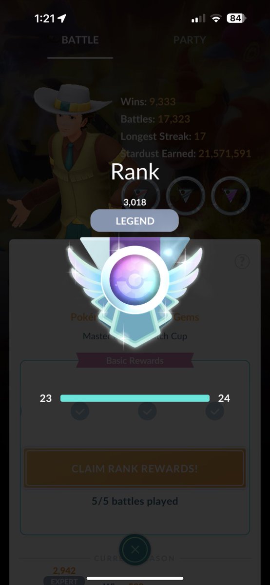 forcedmemes's tweet image. Just in the nick of time. Feels good to be back at legend finally after taking such a long break from pvp. Special shout out to @CalebPeng for the best team building.