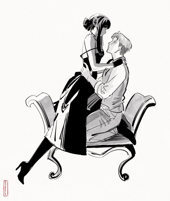 「dress sitting on lap」 illustration images(Latest)