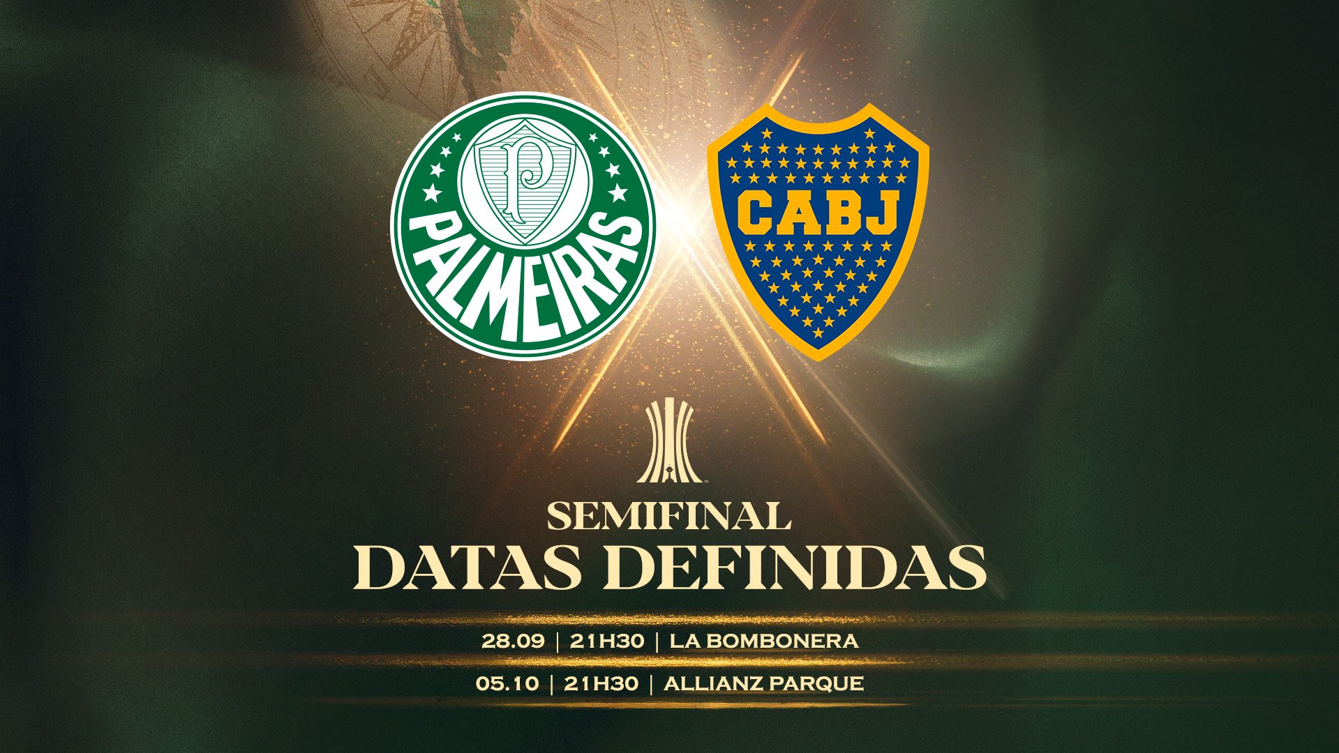 Murilo Dias on X: "DATAS DEFINIDAS! Palmeiras e Boca Juniors se enfrentam  nos dias 28/09 e 05/10 em busca de uma vaga na final da Libertadores! OBS:  Muuuuuuito forte ler "La Bombonera"