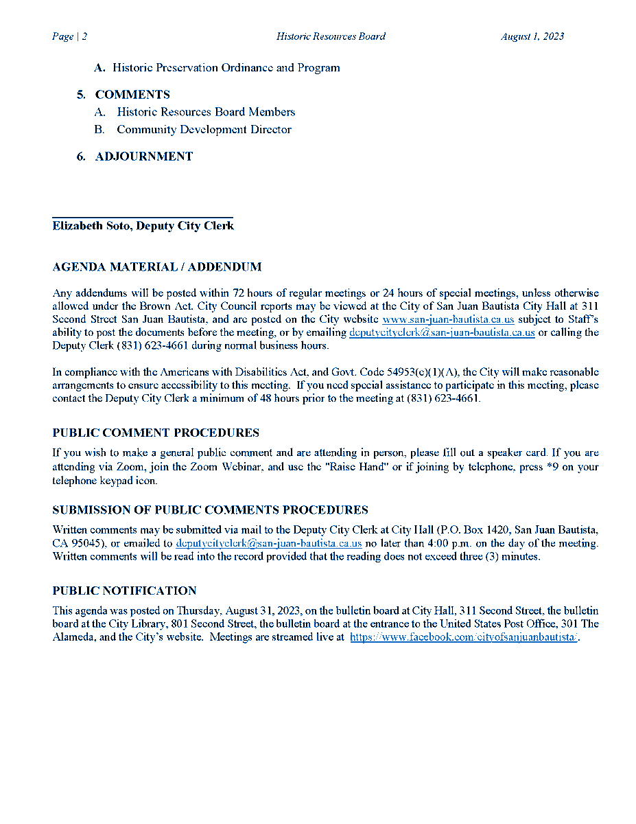 City of San Juan Bautista, CA tweet media