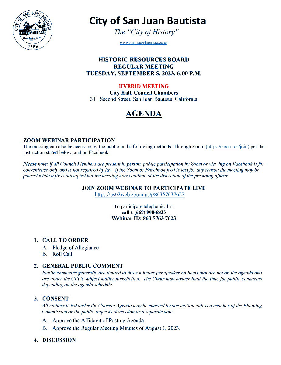 City of San Juan Bautista, CA tweet media