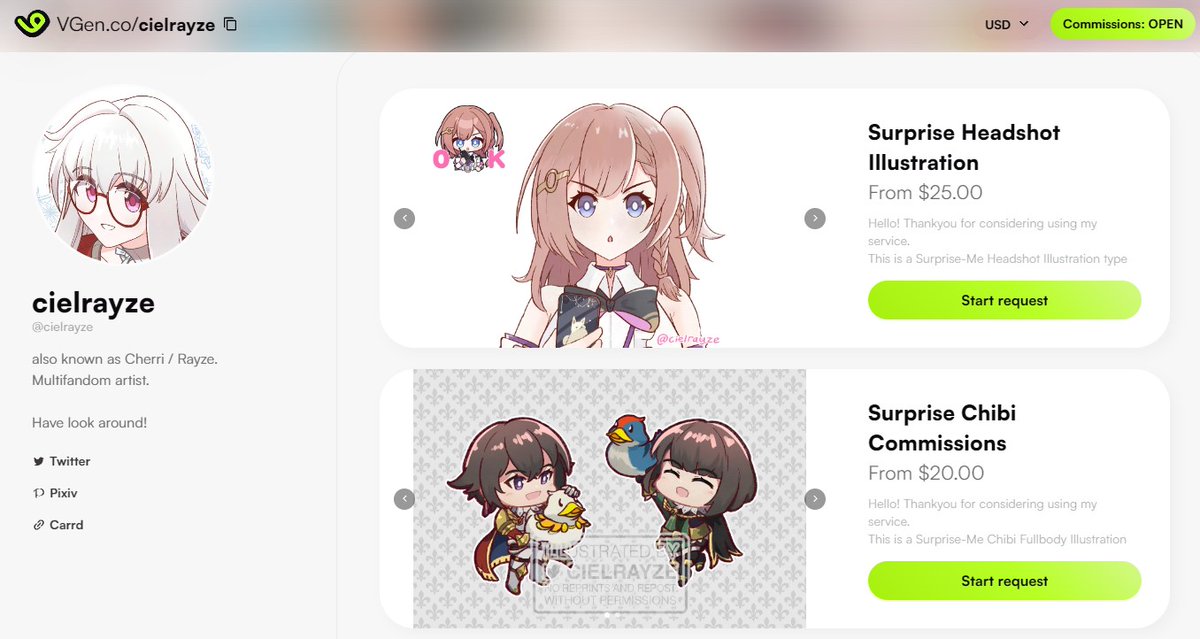 🎨now accepting orders for september🎨

aside from my regular cmsn,
I also taking a "surprise-me" style cmsn via vgen for those who prefer faster turnaround,
please do check it out!

links below 👇

rt/share appreciated 🙏