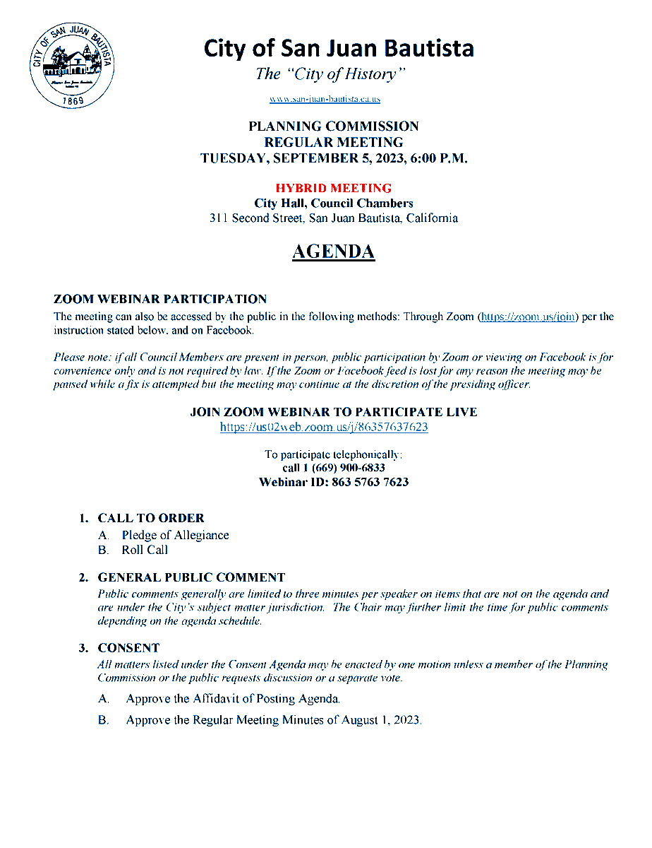 City of San Juan Bautista, CA tweet media