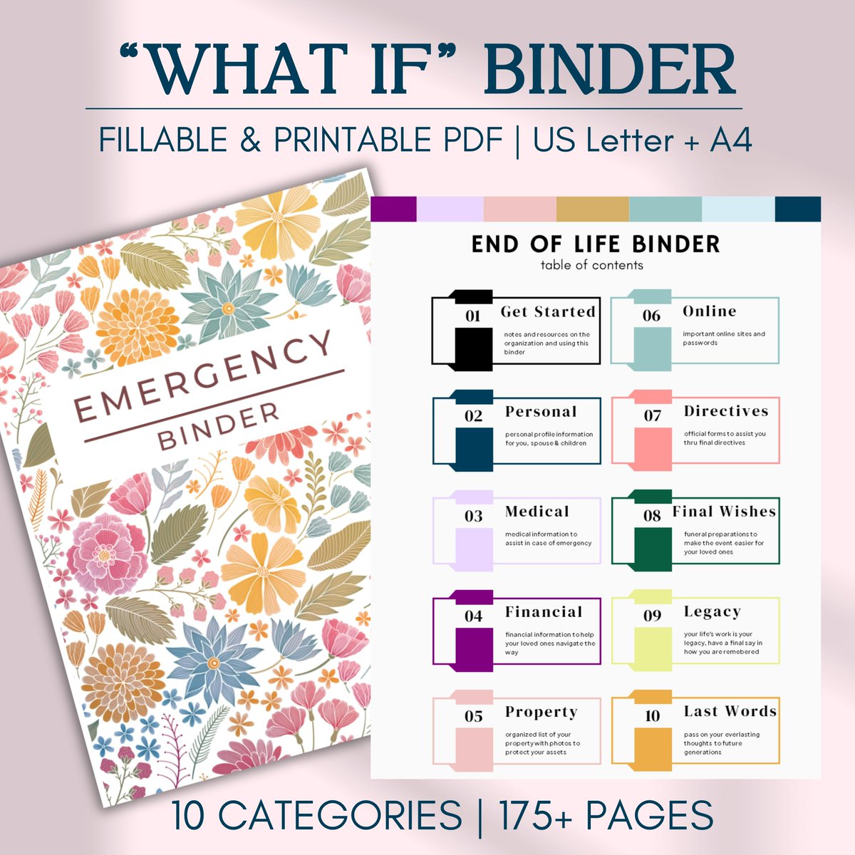 SelfPlanable's tweet photo. Just In Case of Emergency Binder
Life Organizer Editable Forms for your End of Life Last Wishes. Peace of mind for your family.
 
‼️👉 175pgs 
‼️👉 Fillable Printable PDF
‼️👉 Goodnotes, Notability, iPad &amp; Android

Shop our ETSY store:
https://t.co/rb5zzMMT5m https://t.co/Tjvky4P7YD