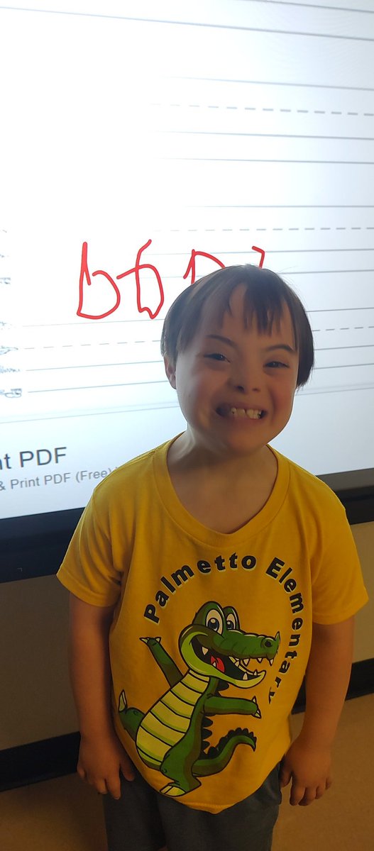 Student spotlight!!!!  Look who wrote the letter B!!!!!
