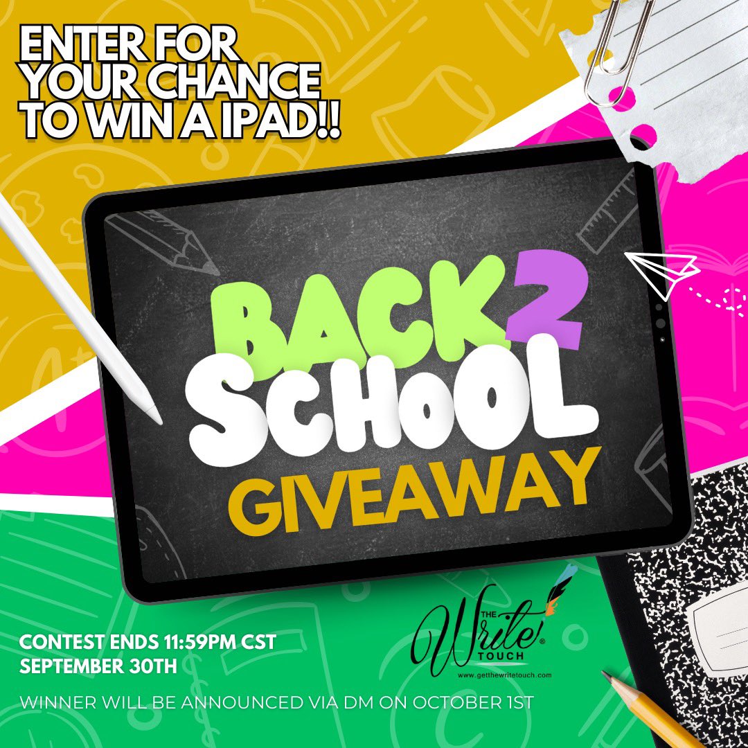 _TheWriteTouch's tweet image. Want to win an iPad Air? Go here to enter: m.facebook.com/story.php?stor…