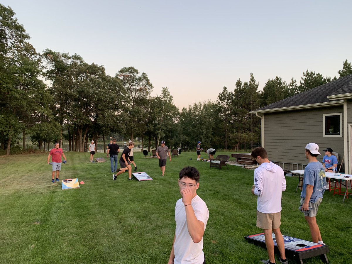 jerrjohnson2's tweet photo. Great night with our seniors building our culture, BBQ, Beanbag tourney, and establishing our core values/pillars. Respect, Commitment, Passion,Relentless!
#Believe https://t.co/sAYeYCaNdO