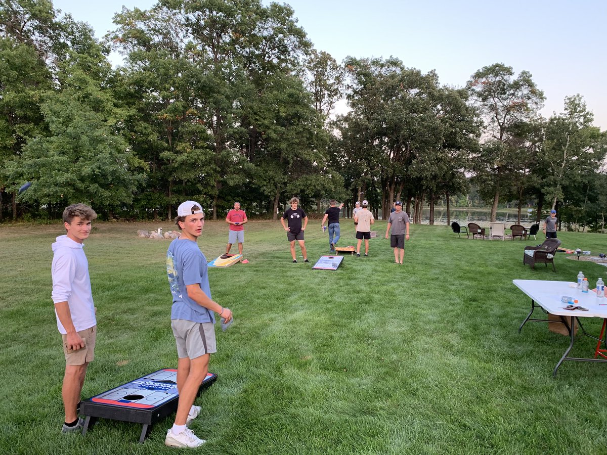 jerrjohnson2's tweet photo. Great night with our seniors building our culture, BBQ, Beanbag tourney, and establishing our core values/pillars. Respect, Commitment, Passion,Relentless!
#Believe https://t.co/sAYeYCaNdO