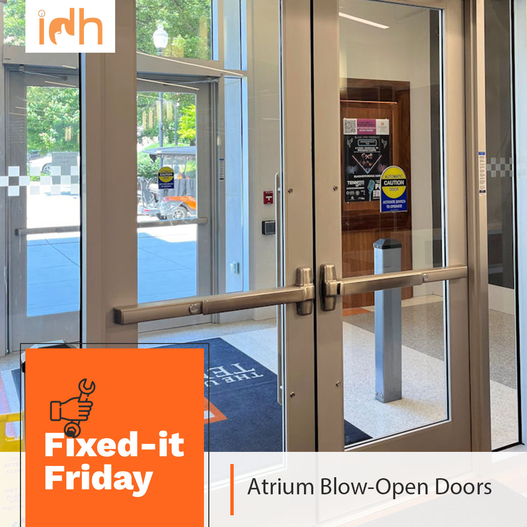 AllegionUS's tweet image. This week's Fix-it Friday article comes from the University of Tennessee, where Lori Greene made a number of intriguing discoveries.

Check it out: ms.spr.ly/60119ndml

#AtriumDoors #UniversityBuilding #DoorCode