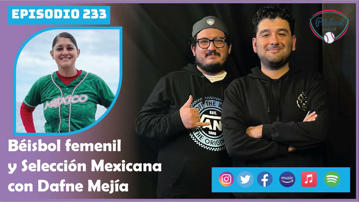 PodcastPitchout's tweet photo. 🚨NUEVO EPISODIO 🚨
Acompáñanos en este programa en el que hablamos con Dafne Mejía sobre cómo inició su gusto por el béisbol, lo que siente al jugar para la selección mexicana.🎙⚾ 

https://t.co/feCMoZliq0 @cesaralvarami @gusisport @dafneml

#Podcast #Béisbol #Baseball #Youtube https://t.co/aYqgXdSf6M