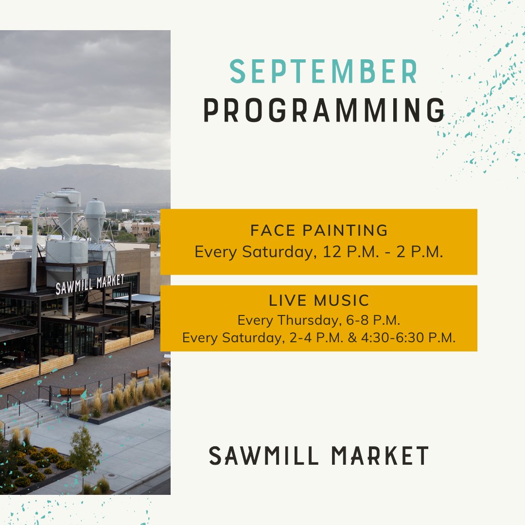 As September rolls in and a new season awaits, wrap up your epic summer at Sawmill Market! While August was a blast with incredible events, our tasty treats and live events will keep the excitement alive as we transition into fall. Let's welcome the new season with a bang! 🍂
