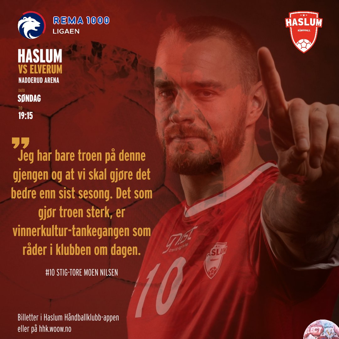 Les hele saken med Stig-Tore Moen Nilsen og tidligere Haslum-spiller, nå Elverum, Magnus Søndenå på topphandball.no 

2 døgn🔥