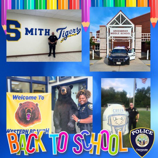 CPD_Careers's tweet photo. Did YOU know that in every high school and middle school across the City of Chesapeake, we have a Chesapeake Police Department School Resource Officer (SRO) ready to protect, mentor, and guide you through the year ahead?

#BackToSchool #ChesapeakePolice @AboutChesapeake https://t.co/ntCvlI930j