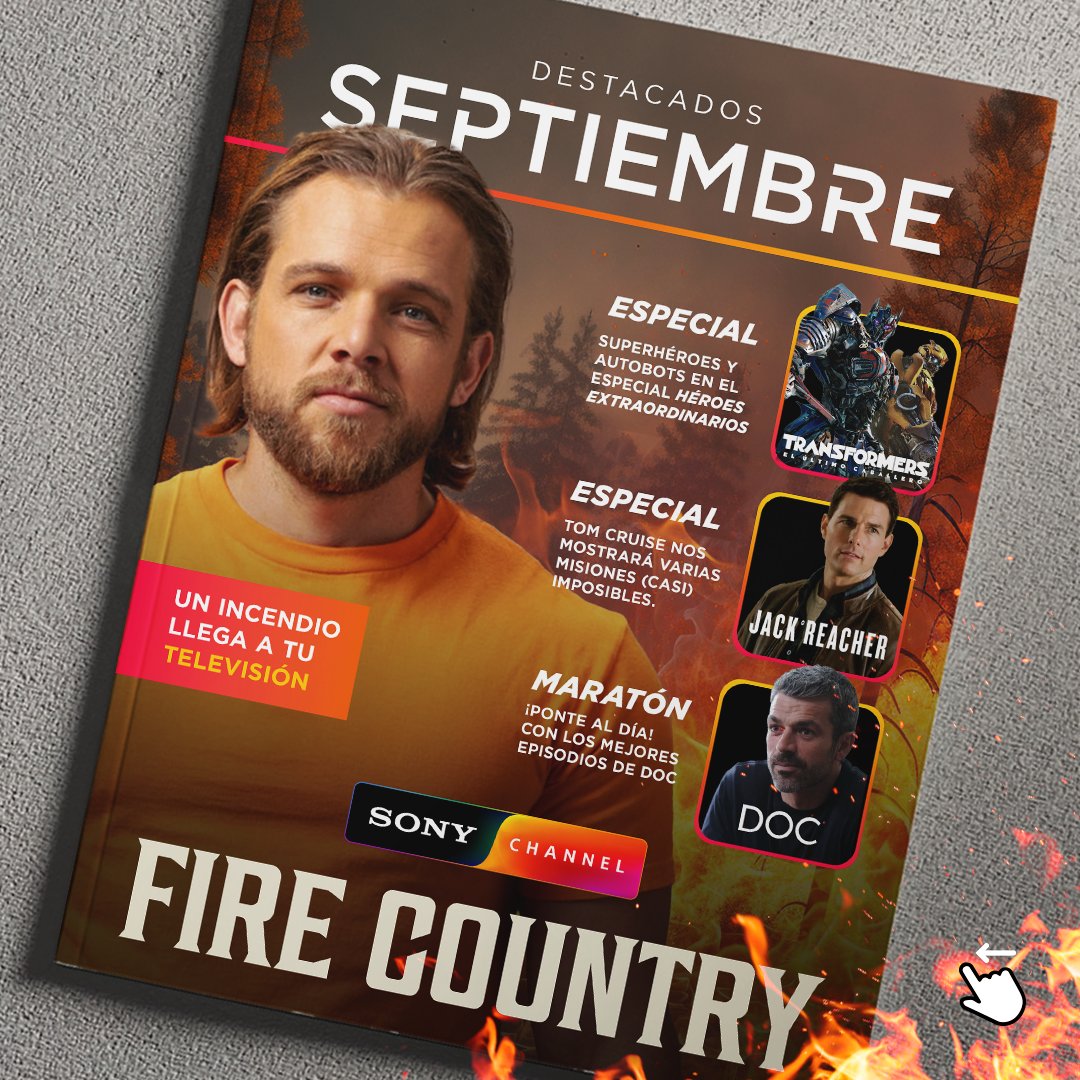 SonyChannelLA's tweet photo. ¿Dónde están los que cumplen en septiembre? 🥳🎂 ¡Les tenemos un regalo! Aquí todos los estrenos y especiales que tendremos.  Agéndate para que no te vayas a perder NADA.  
#SonyMovies #DocEnSonyChannel #FireCountryEnSonyChannel https://t.co/65t80M5H3t