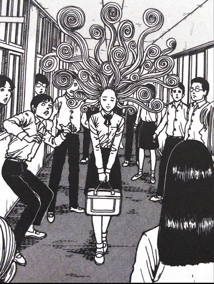 Junji Ito's manga panels daily (@junjiitodaily) on Twitter photo 