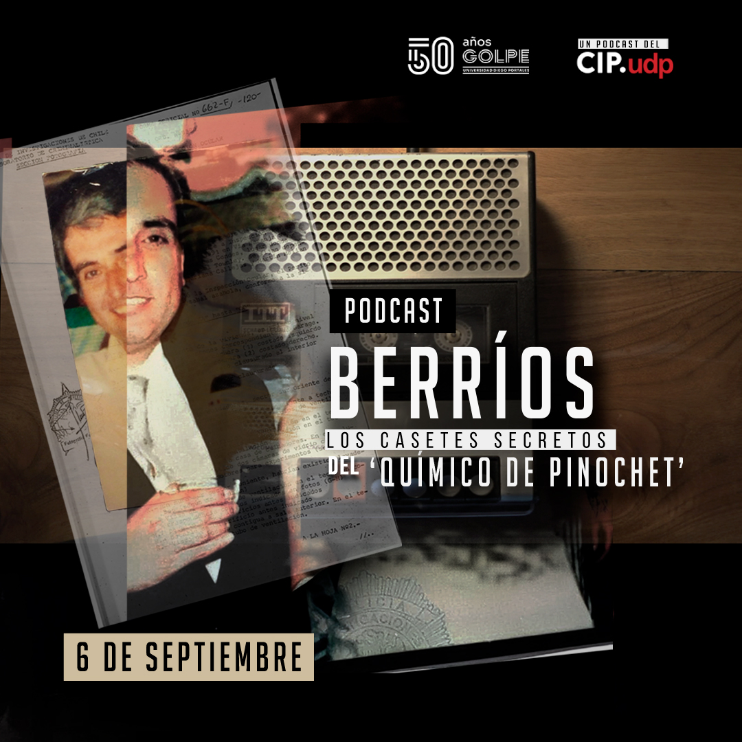 cip_udp's tweet photo. ¿Cuántos secretos se llevó Eugenio Berríos? ¿A quiénes podía perjudicar? Los casetes secretos del 'químico de Pinochet' es un podcast que reconstruye su vida a partir de varias cintas inéditas que él mismo grabó antes de desaparecer. Disponible desde el 6 de septiembre 🎧 https://t.co/EUBvkBJwFs