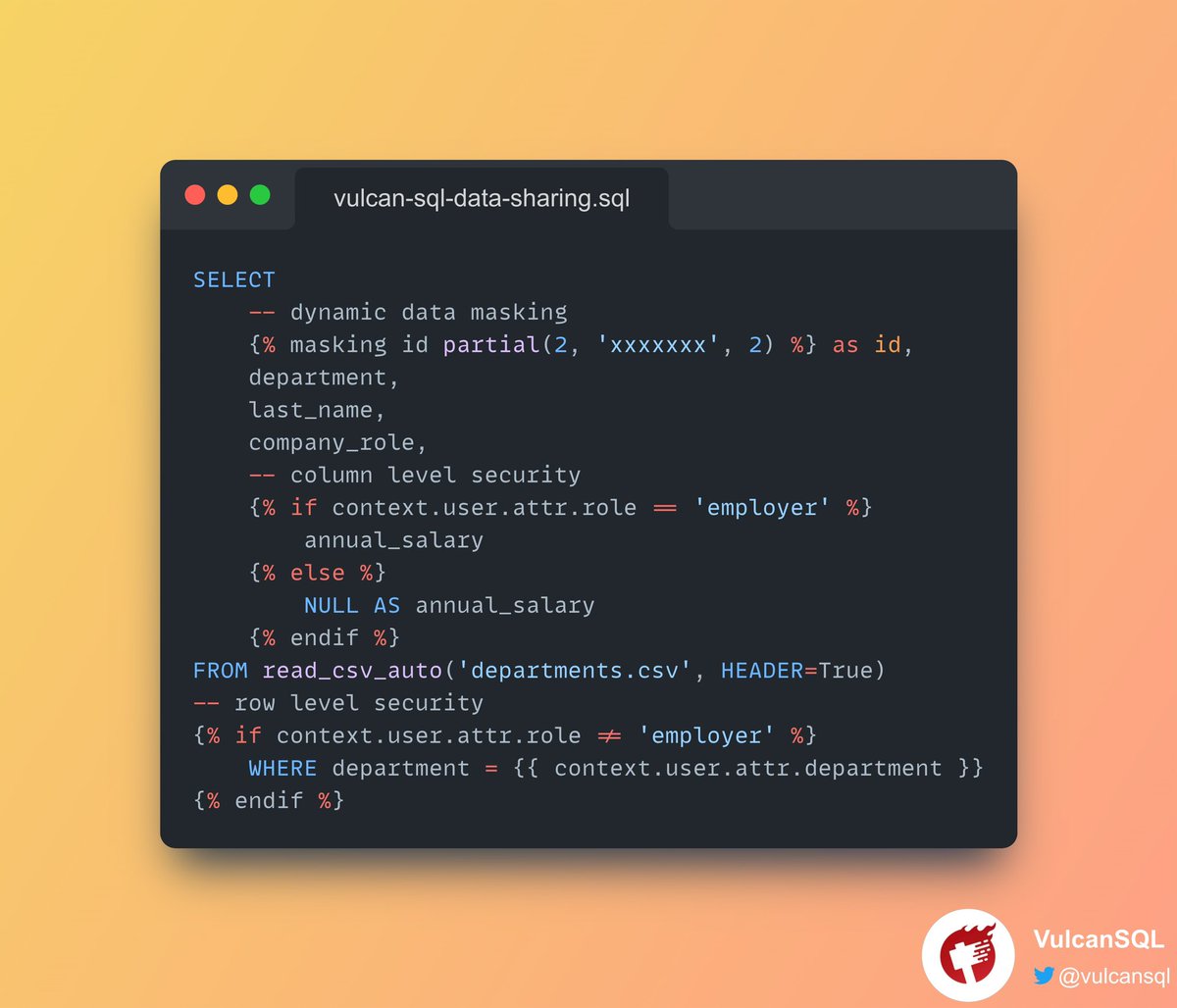 VulcanSQL tweet media