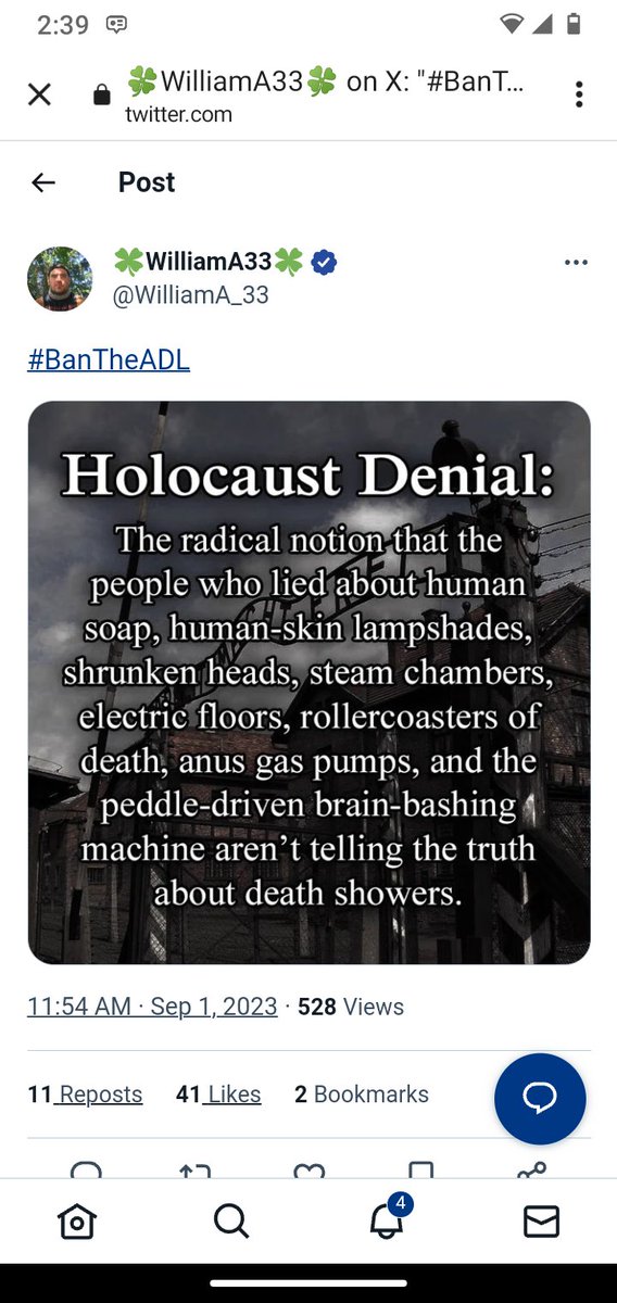 Theleftorwright's tweet photo. Please report this vile, disgusting tweet. Actually...this dude's whole account is...๐ณ
#SupportADL https://t.co/8CFsI9oDvU