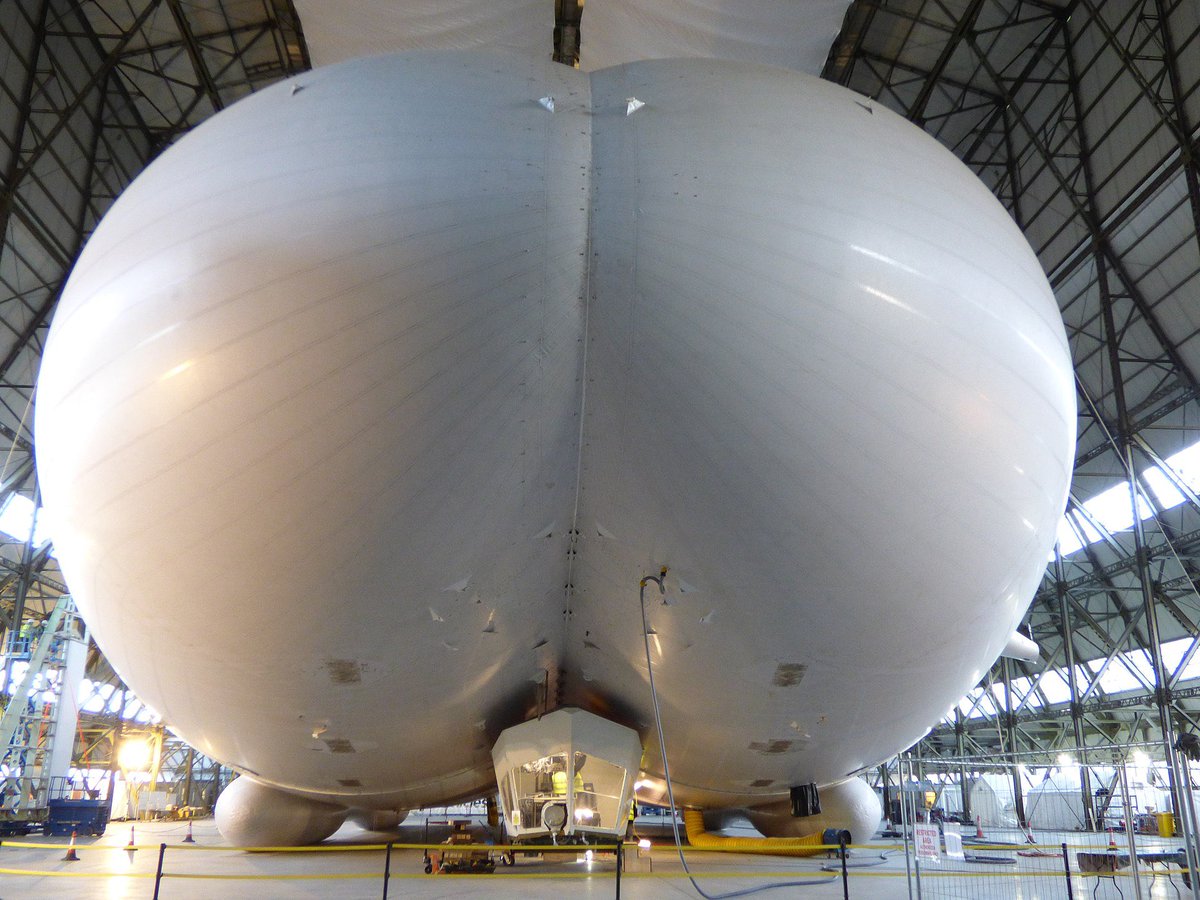 What do you thibk about this design? 

This is Hybrid Air Vehicles Airlander 10. Initially, it was known as the HAV 304. It is a hybrid airship crafted by the British company Hybrid Air Vehicles (HAV).