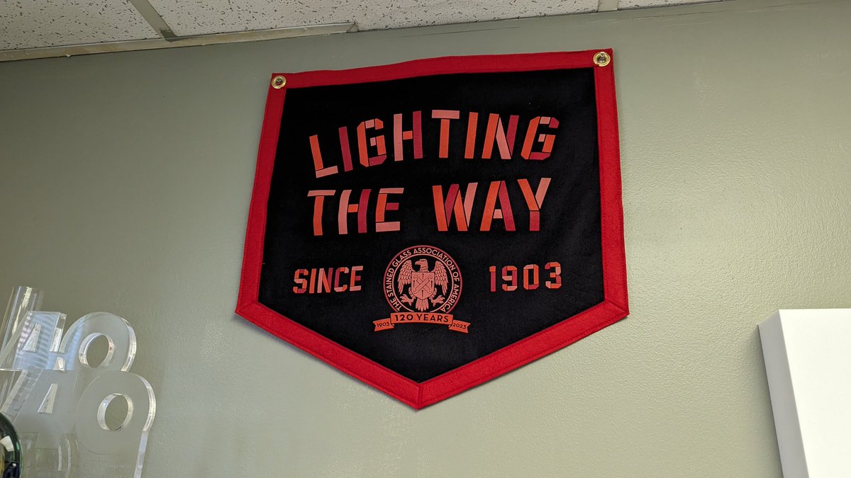 mc_elf's tweet photo. My office got some new bling!!! Can't wait to add these to the website for members, thank you, @OxfordPennant!! https://t.co/izoJ8LSXYu