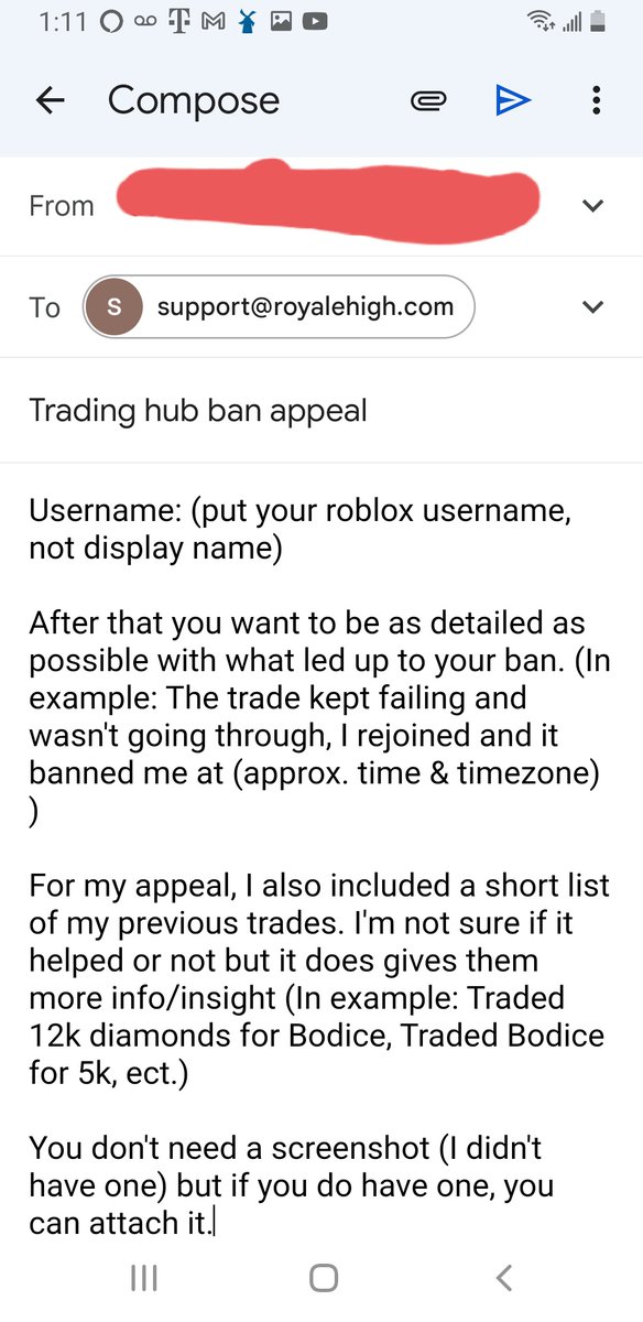 Astro1298451038's tweet photo. To help, this is how I emailed royale high support to get unbanned! https://t.co/VBPfNQ7bBN