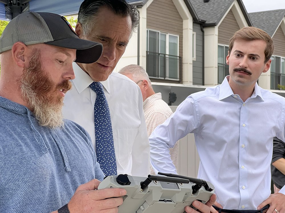 Exciting news from the heart of drone innovation! Utah Sen. Mitt Romney's recent visit to Teal Drones, a Red Cat company, has sparked a surge of support for the U.S. drone industry. Learn more, tealdrones.com.  #TealDrones #senatorromney #USADroneIndustry  #blueuas #UAS