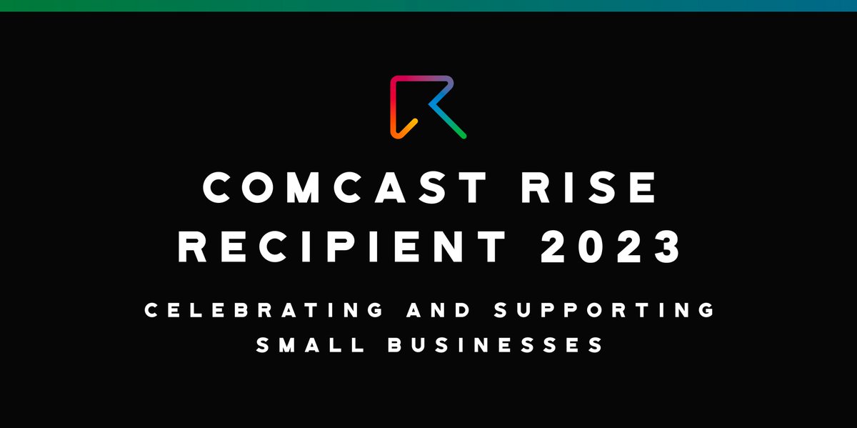We are so excited to receive this incredible award from Comcast Rise. We will receive 5k in funds, business consultation, educational resources,  tech makeover, and turnkey tv commercial.