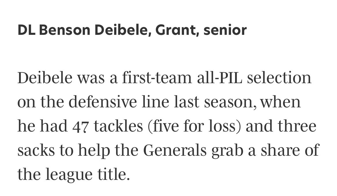 Benson Deibele 6’0” 270 DL/IOL tweet media