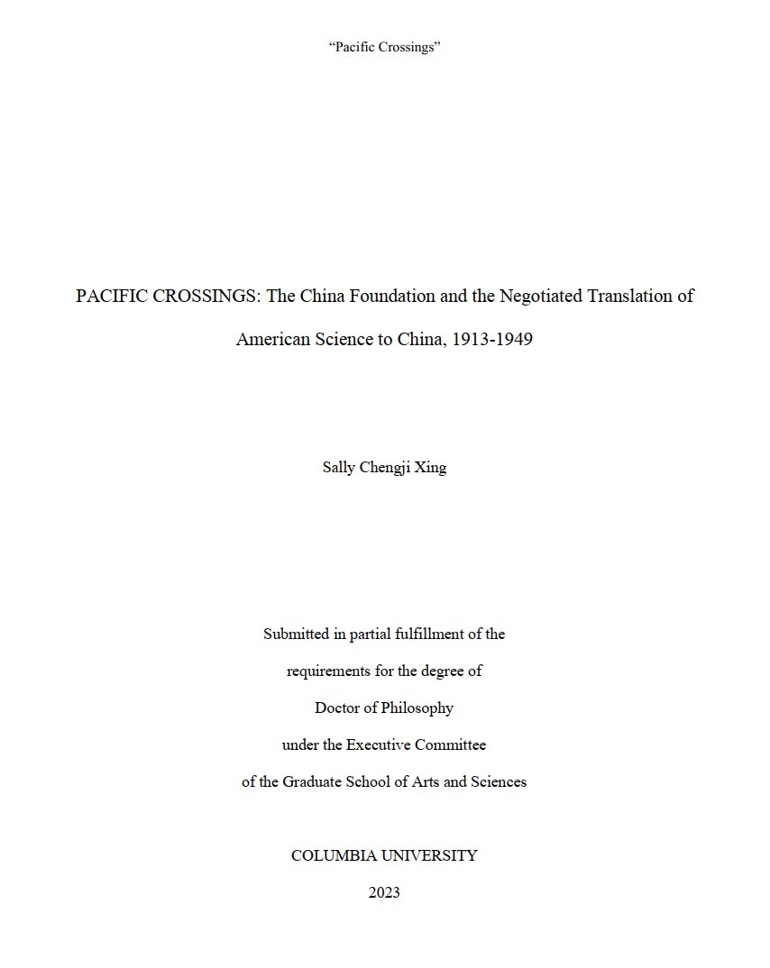psally007's tweet image. Dissertation passed with flying colors this afternoon. I wish to thank Profs. Mae Ngai, Ira Katznelson, Casey Blake, Richard John and Pan Guangzhe in offering constructive feedback and engaging conversation. Finally Dr. Xing in 2023. Research passion remained the SAME as in 2016.