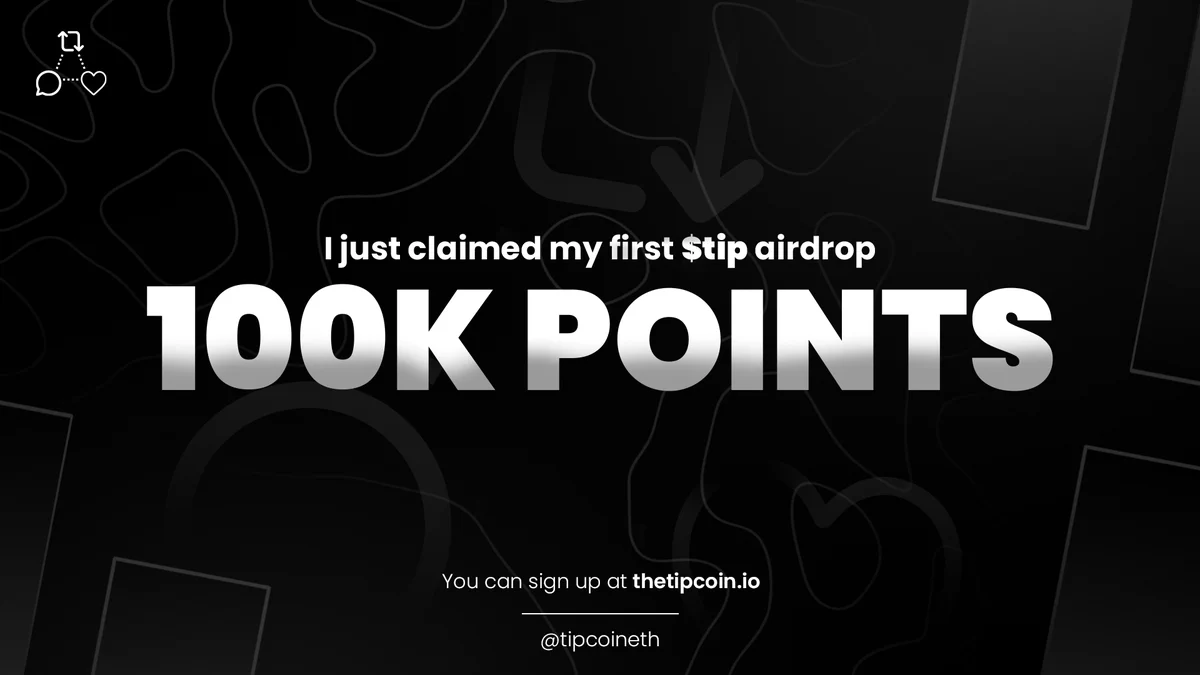 NeilZichen's tweet photo. My first $tip
@tipcoineth https://t.co/kRL16HPBWD