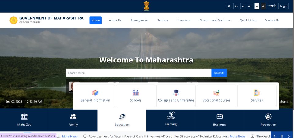 Information Technology – Government of Maharashtra tweet media