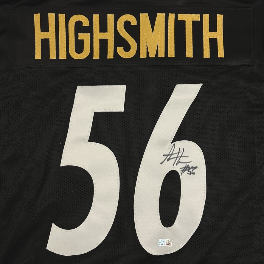 If Alex Highsmith gets a sack AND the Steelers beat the 49ers on Sunday, we'll give an Alex Highsmith autographed jersey to someone who reposts this post and follows us!