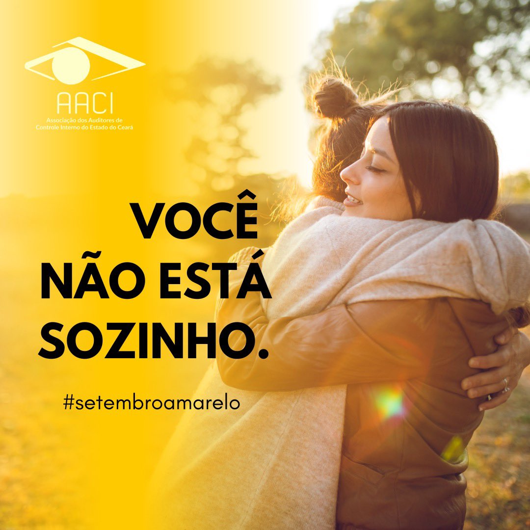 aaciceara's tweet photo. O mês de setembro é marcado por uma campanha fundamental para a sociedade, o Setembro Amarelo. Trata-se de um movimento de conscientização sobre a prevenção do suicídio e a promoção da saúde mental. Neste contexto, é importante ressaltar que a AACI apoia essa causa. https://t.co/s3eKdD7yvP