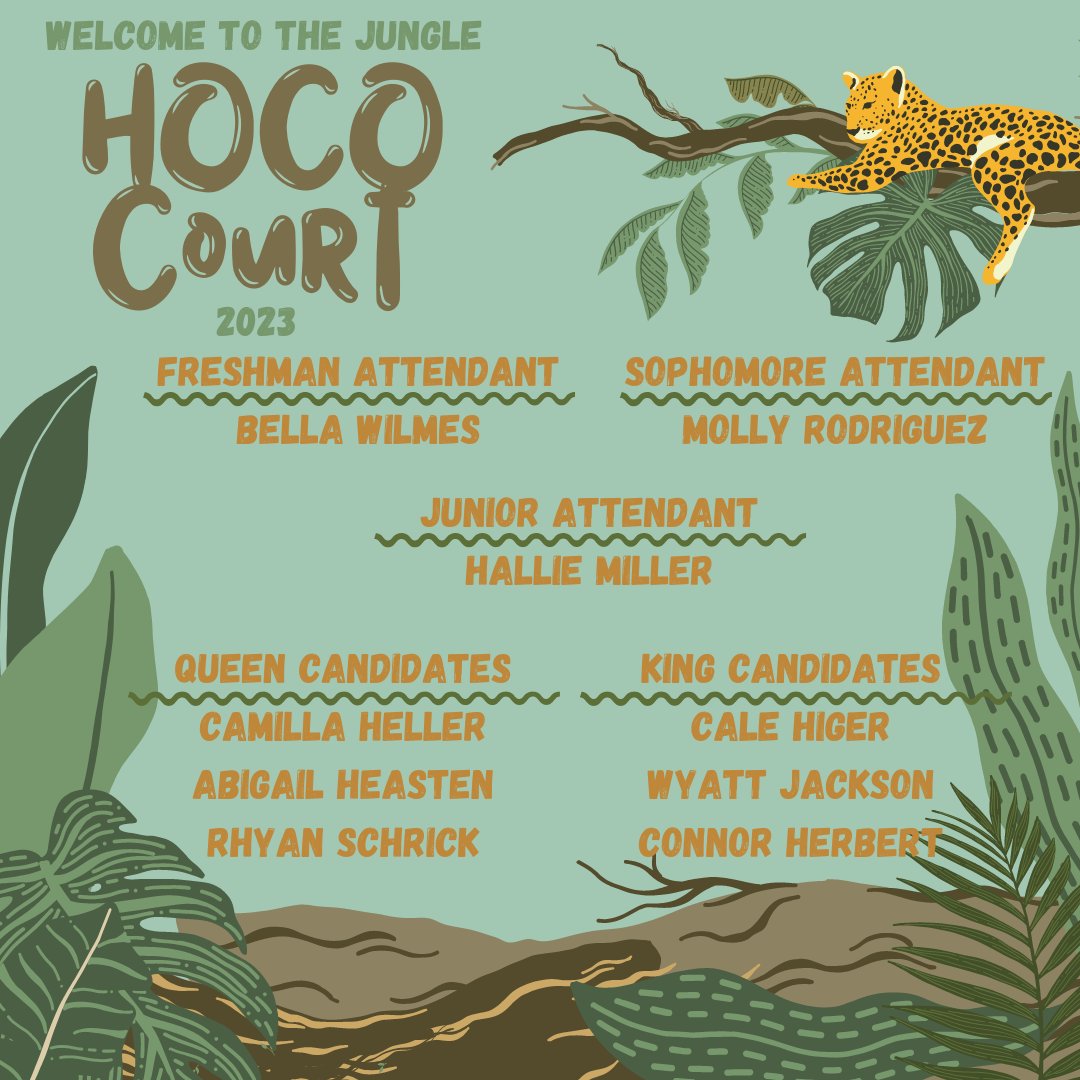 What's happening at SHS: Homecoming Candidates were announced today. Congratulations to all🗞🖤💛