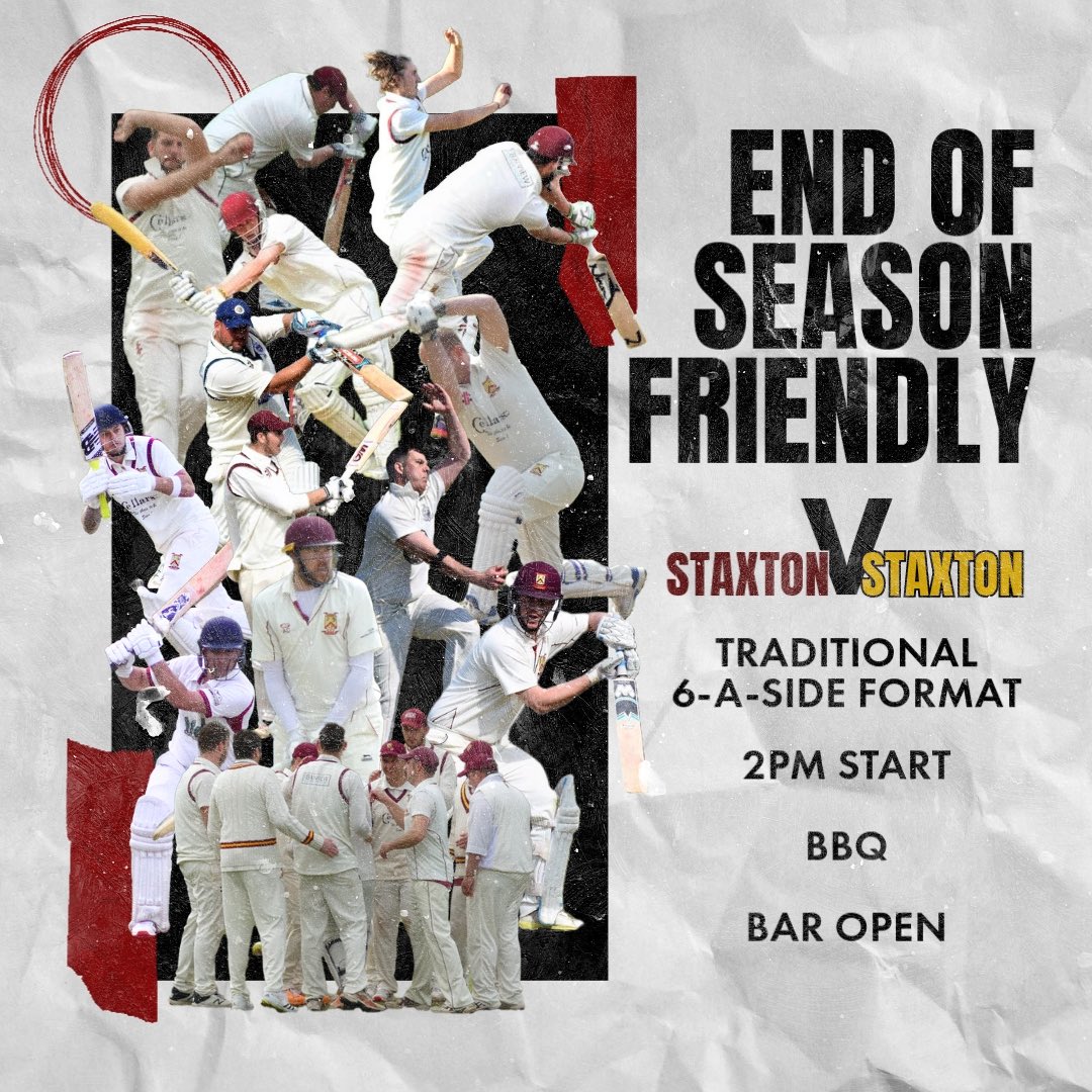 Final bit of cricket for us as a club this year, we are wrapping up the season with an interclub friendly to celebrate 🏏

6-a-side format with teams made up from the clubs players. 

BBQ and bar will be open 🍔🍺 

Sunday 3rd September - 2PM start 🗓️

Everyone welcome! 🍻