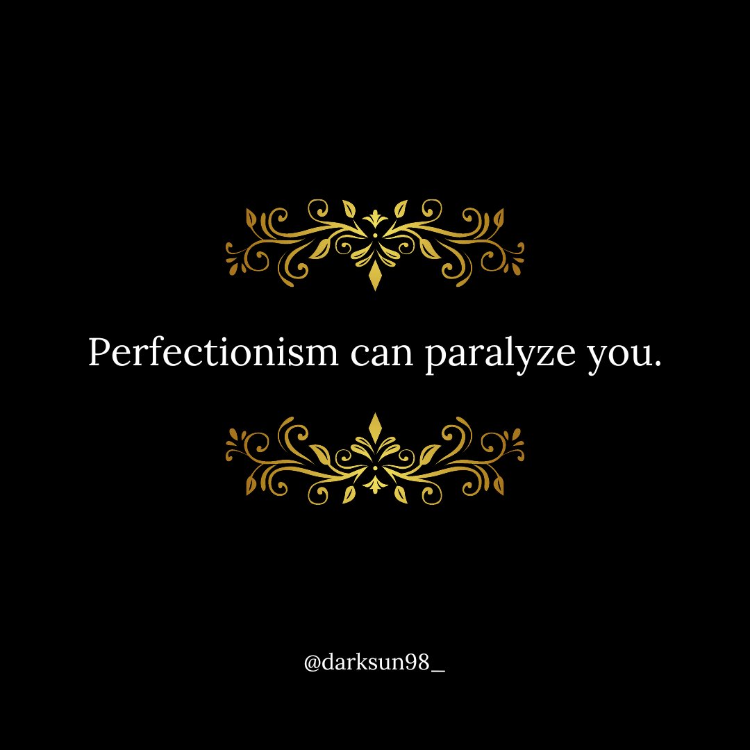 darksun98_'s tweet photo. In a perfection-driven world, I've learned:

Perfectionism paralyzes, especially escaping scarcity.

At 12, I worked to escape endless struggle.

Perfection was my shield, but it broke me.

Now, I embrace life, healing, and authenticity.

Your strength is in being yourself. �� https://t.co/Z5MF04N14k