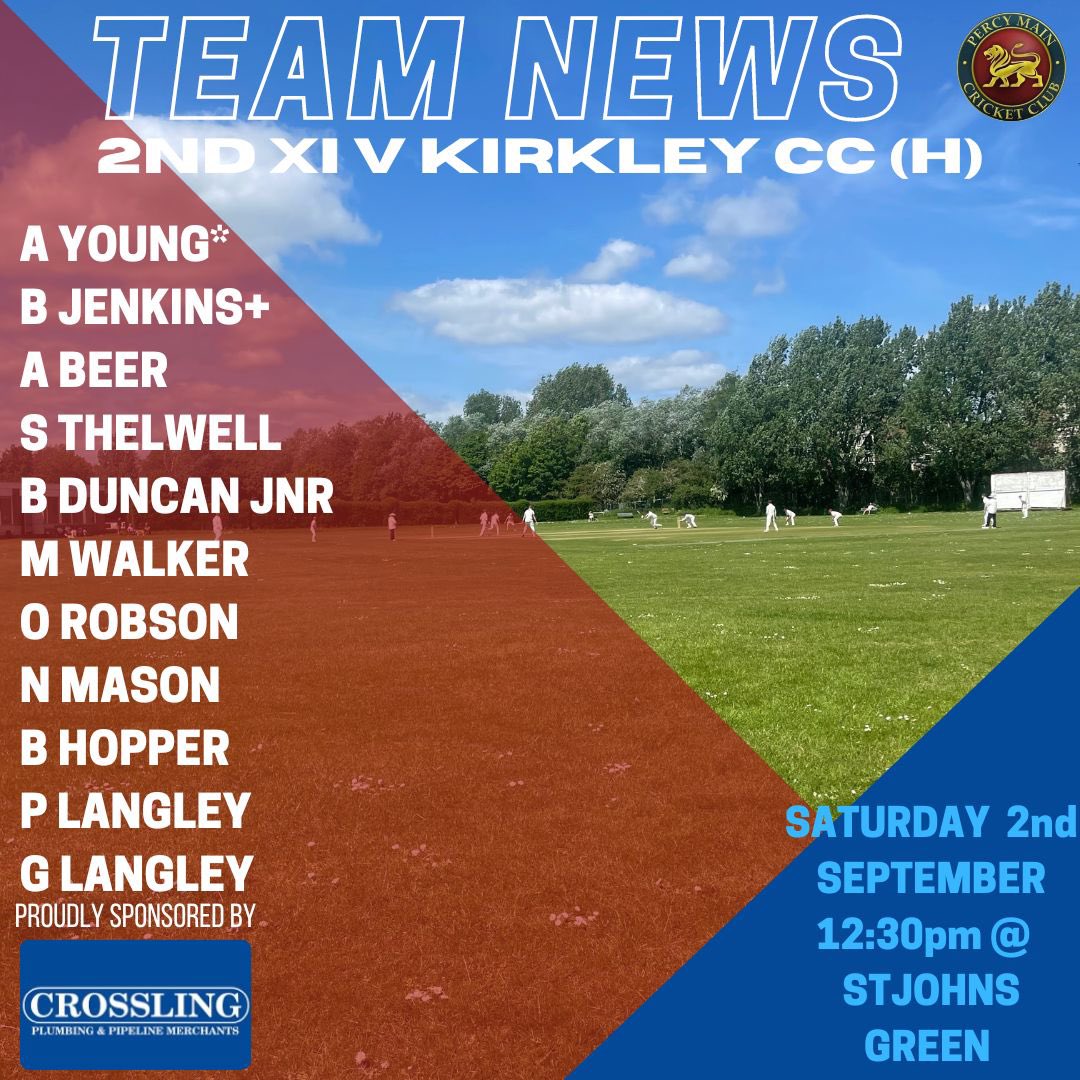 Percy Main Cricket & Sports Club (@percymaincc) on Twitter photo 2s take on Kirkley at home! Set to be an exciting one!!
<a href="/bigalreturns/">Alex Young</a> still hoping to get his first win on the season, get yourselves down and behind the boys! 2s take on Kirkley at home! Set to be an exciting one!!
<a href="/bigalreturns/">Alex Young</a> still hoping to get his first win on the season, get yourselves down and behind the boys!