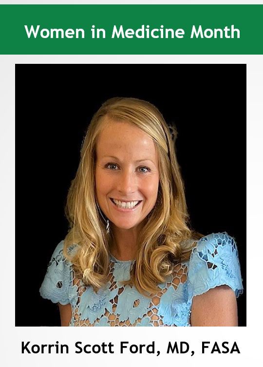 GSAHQ's tweet image. September is Women in Medicine Month! In recognition of groundbreaking leadership, GSA’s newest committee, Women in Anesthesia, highlights leaders of the GSA and other influential women in medicine. Learn more about Korrin Scott Ford, MD, FASA… gesa.memberclicks.net/assets/Women%2…