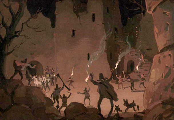 ani_obsessive's tweet image. Concept art by Alexander Vinokurov for The Snow Queen (1957), dir. Lev Atamanov and Nikolay Fyodorov, Soyuzmultfilm