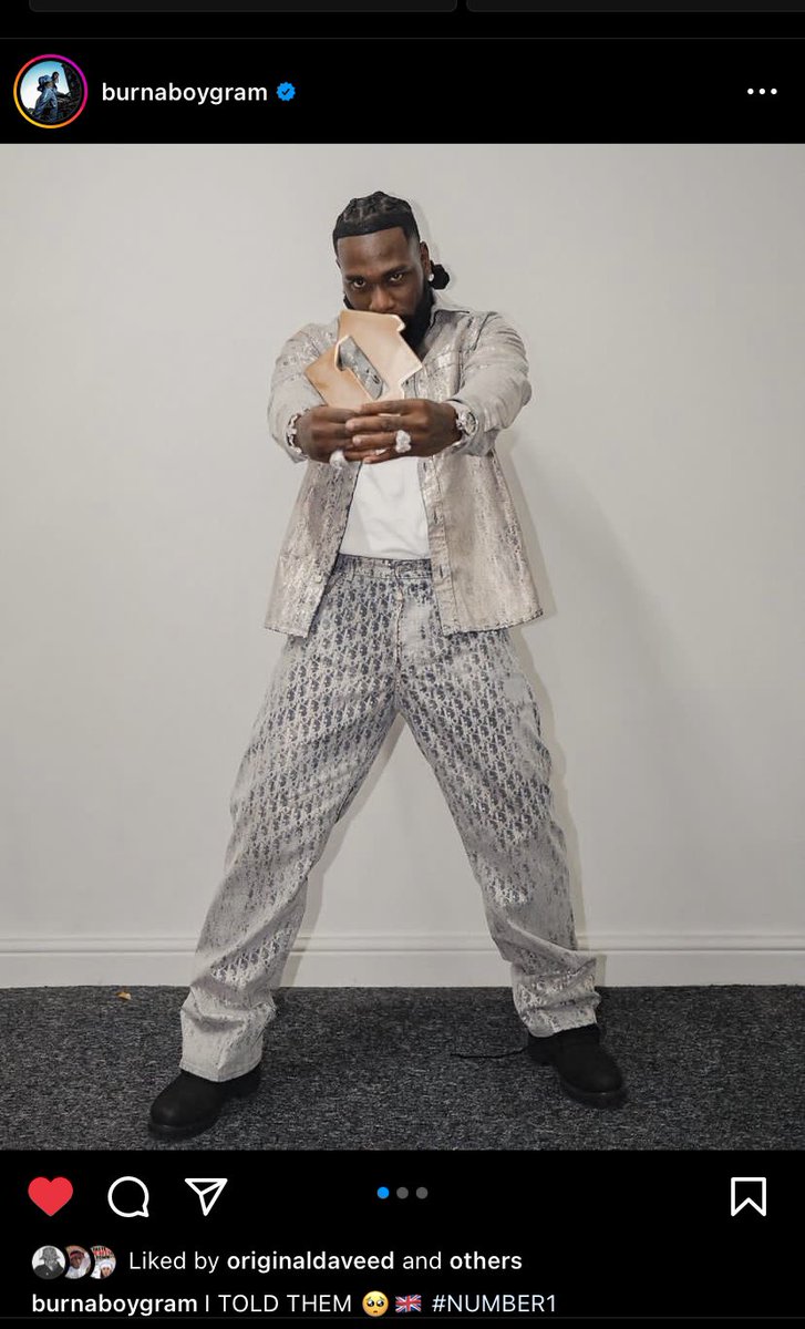 DwhalesEx's tweet photo. HE TOLD US, they didn’t believe him. BIGGEST MOTIVATION @burnaboy   

#ITOLDTHEM https://t.co/s0IZpaYg7g