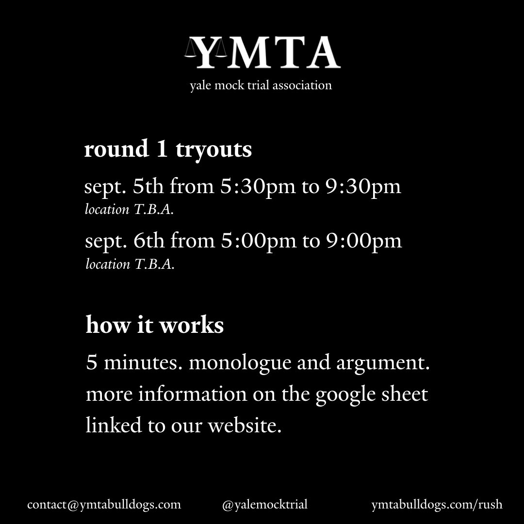 click to learn about our tryout process. if you have any questions, feel free to reach out! more sign up information can be found at ymtabulldogs.com/rush 🐶💙
