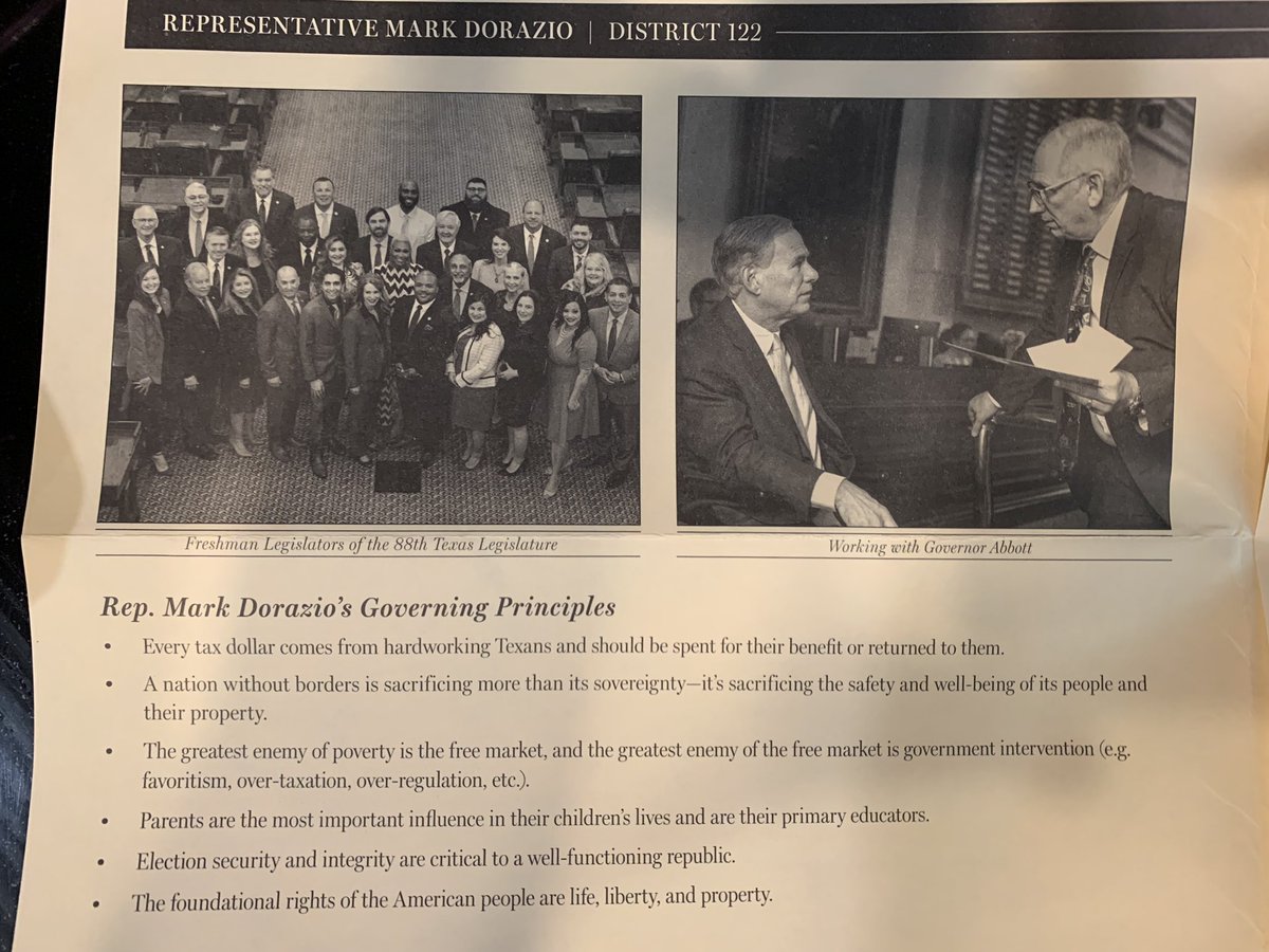 claire4texas's tweet photo. Okay #hd122, I received this gem in the mail today. Who’s going to run against this guy in 2024?
I’ll help you personally, and so will @BlueHorizonTX. #txlege https://t.co/9TXp6DGhBK