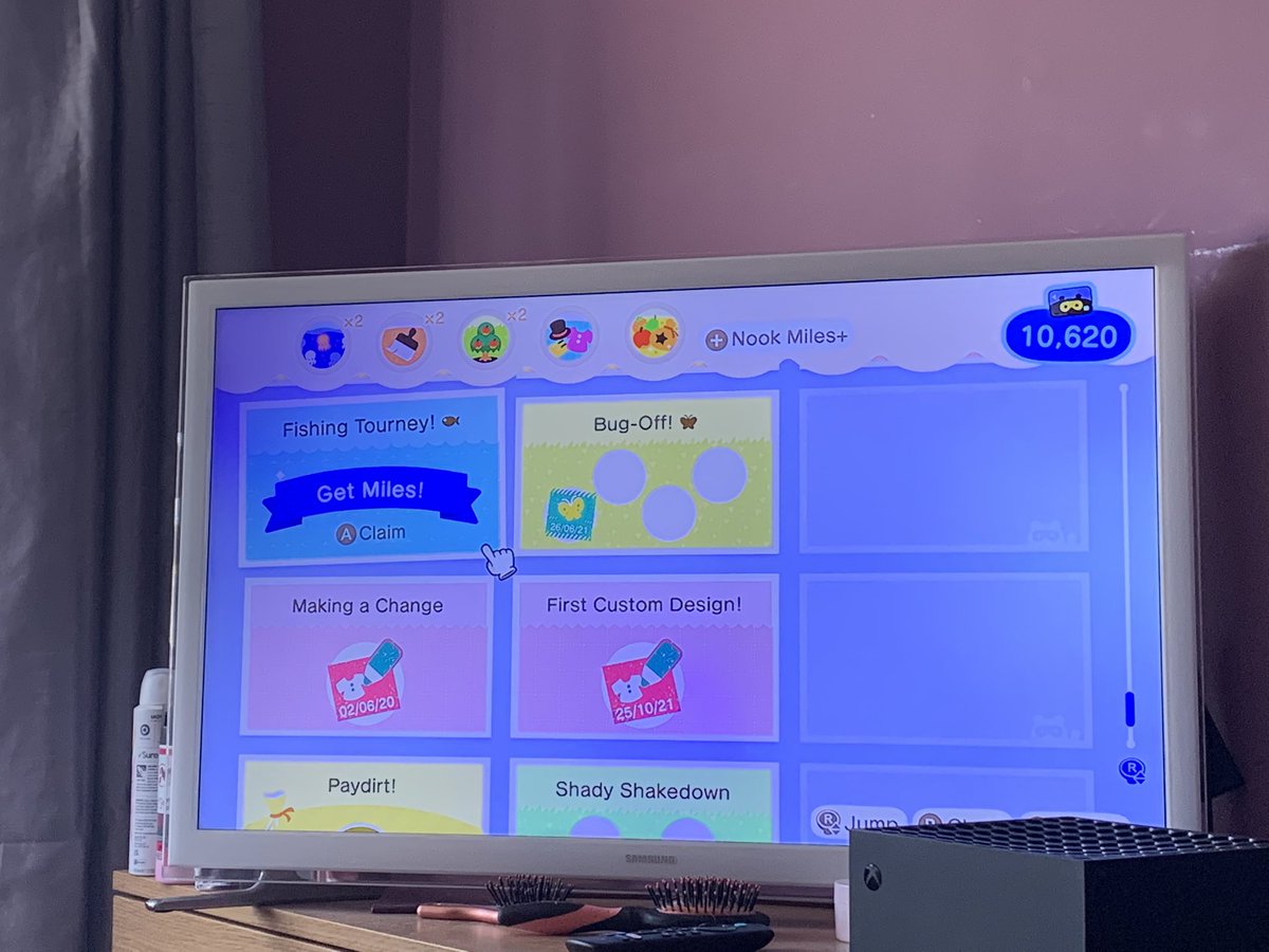 NatalieS157's tweet photo. My Animal Crossing Adventure Part 146! Stamping Up Those Nook Miles! ☺️🤓✌🏻🎧🎮💋
🐶🦊🐯🐸🐻🦁🐔🐼🐮🐹🐻❄️🐷💕
#GamerSession #GamePlay #GamerGirl #Nerd #NintendoSwitch #AnimalCrossing #MistyCove #OnAMission #CollectingThoseStamps #Nookmiles #FishingTournament #SummerBorn #Chiller https://t.co/c1rtsTWqsZ