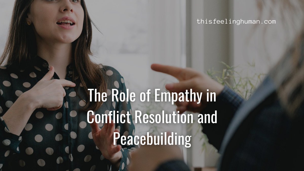 Let us embrace empathy as a foundational pillar in conflict resolution and peacebuilding. May we lead with open hearts, listening ears, and a willingness to connect on a profound level.

Visit bit.ly/3PXJO0B

#EmpathyInAction #ConflictResolution #BuildingPeace