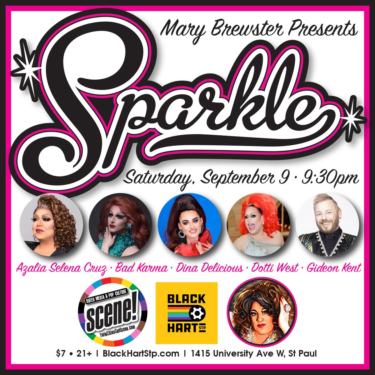 The next SPARKLE show at @BlackHartSTP is Saturday, September 9th! ♡