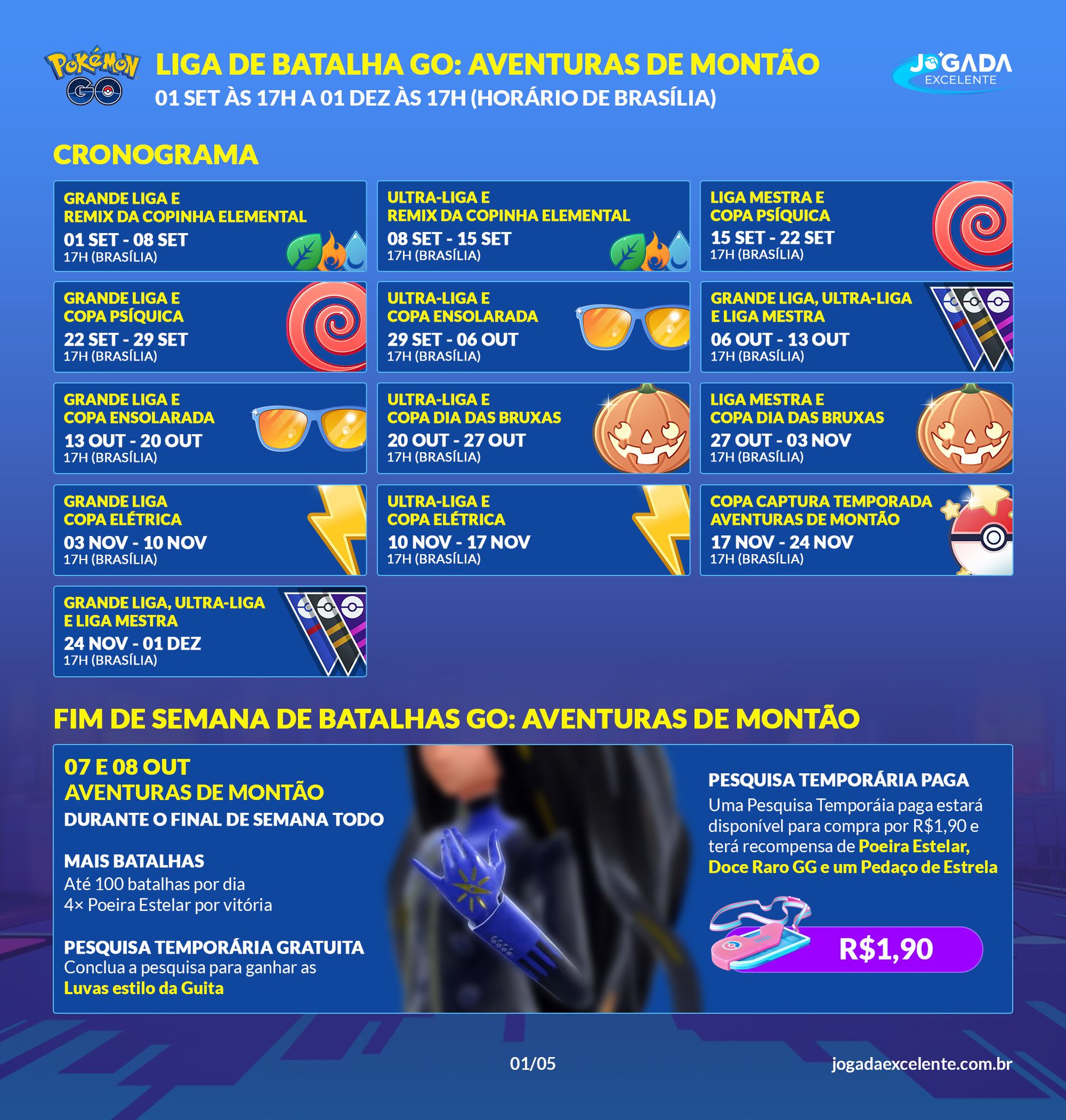 Atualização da temporada da Liga de Batalha GO: Aventuras de Montão –  Pokémon GO