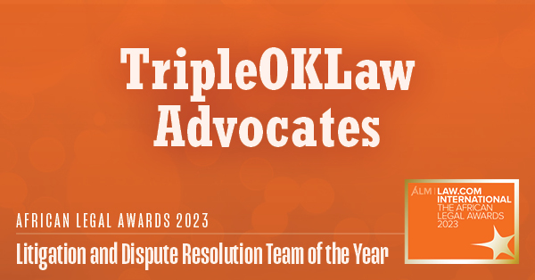Congratulations to TripleOKLaw Advocates, the Litigation and Dispute Resolution Team of the Year!
#AfricanLegalAwards
law.com/international-…