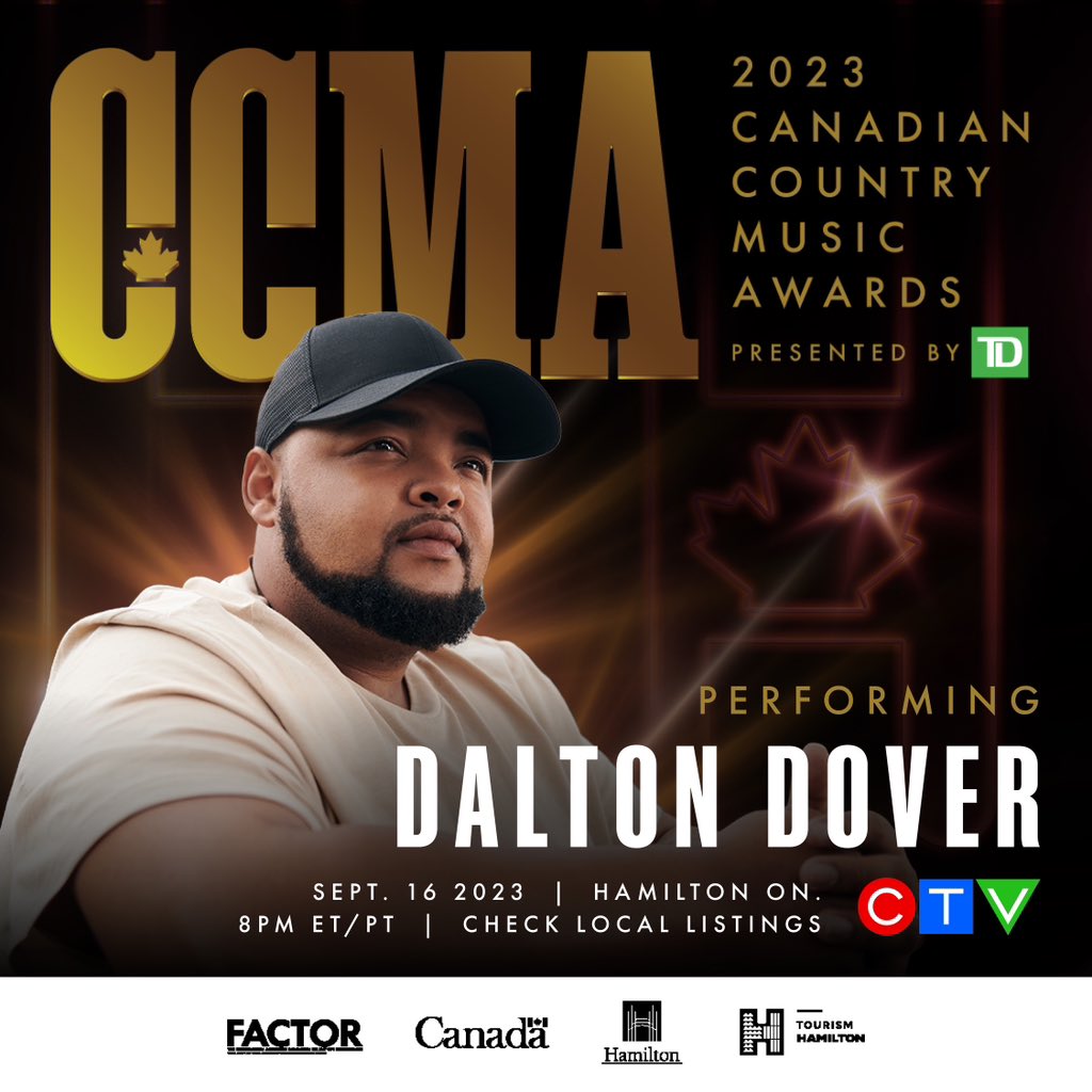 Excited to let y’all know that I’m performing on this year’s @ccmaofficial awards! See you soon, Canada 🔥 #CCMAAwards