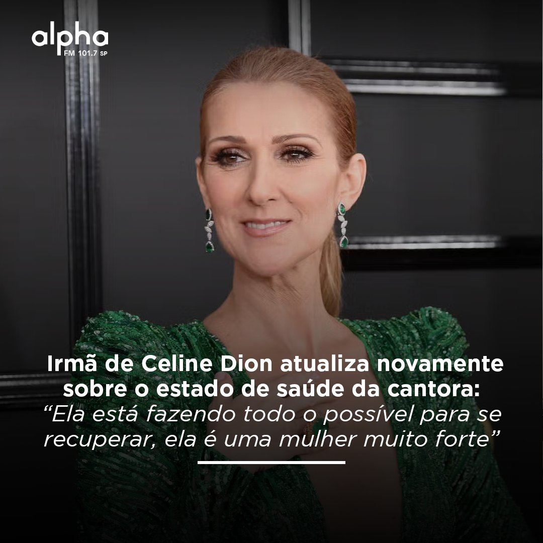 alphafmoficial's tweet photo. Claudette Dion, irmã da cantora Celine Dion (@celinedion), comentou em entrevista recente sobre o estado de saúde da irmã, que passa por tratamento contra a Síndrome da Pessoa Rígida. #AlphaFM #CelineDion #ClaudetteDion #HelloMag https://t.co/2iRhY8Qs5s